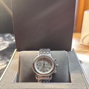 Michele Silver Chronograph Watch CSX33